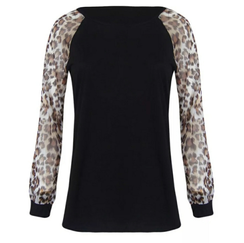 LEOPARD LONG SLEEVE TOP - Picture 3 of 3